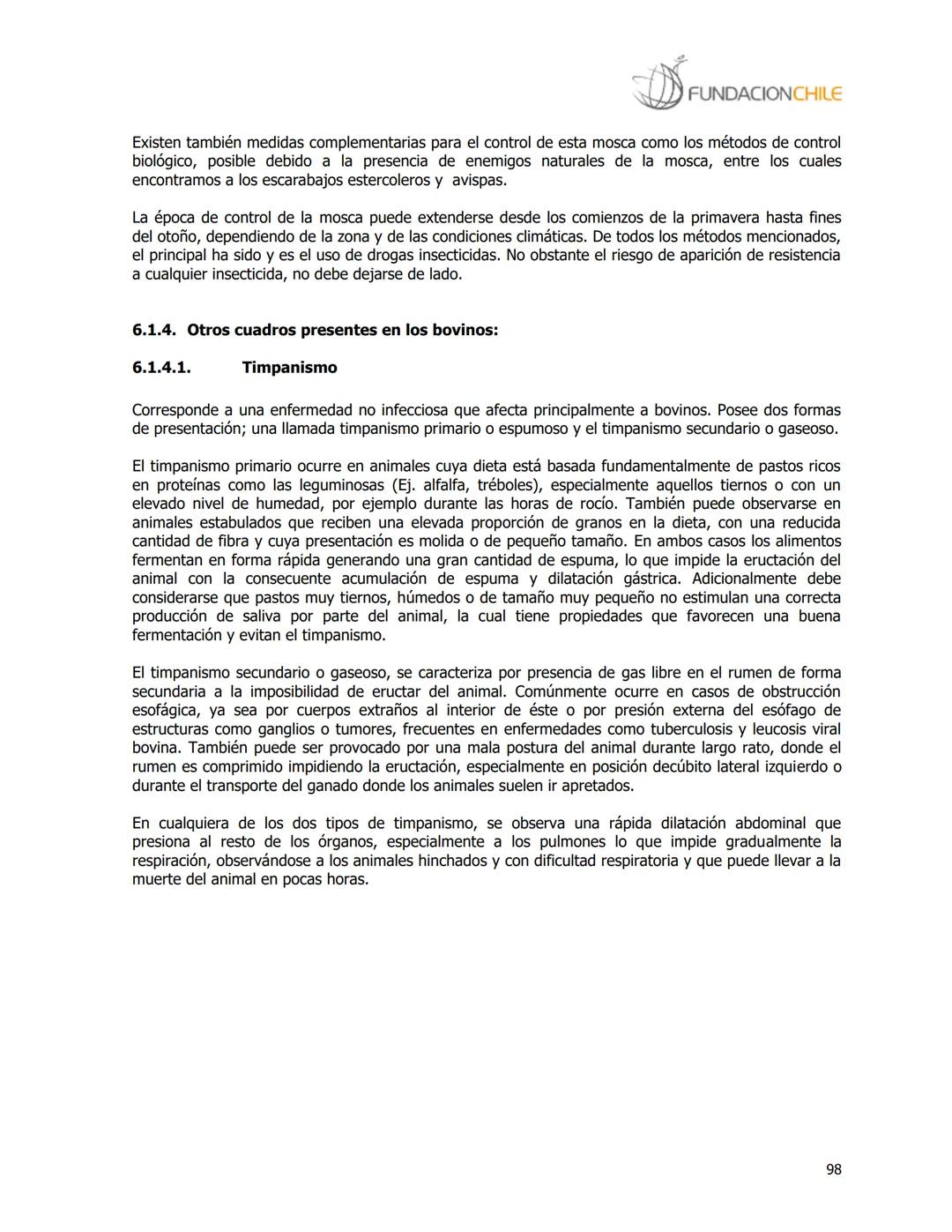 # FUNDACIONCHILE
MANUAL DE PRODUCCIÓN BOVINA
Dirigido a profesionales y técnicos
Agosto de 2008 FUNDACIONCHILE
INDICE
Introducción...
1.