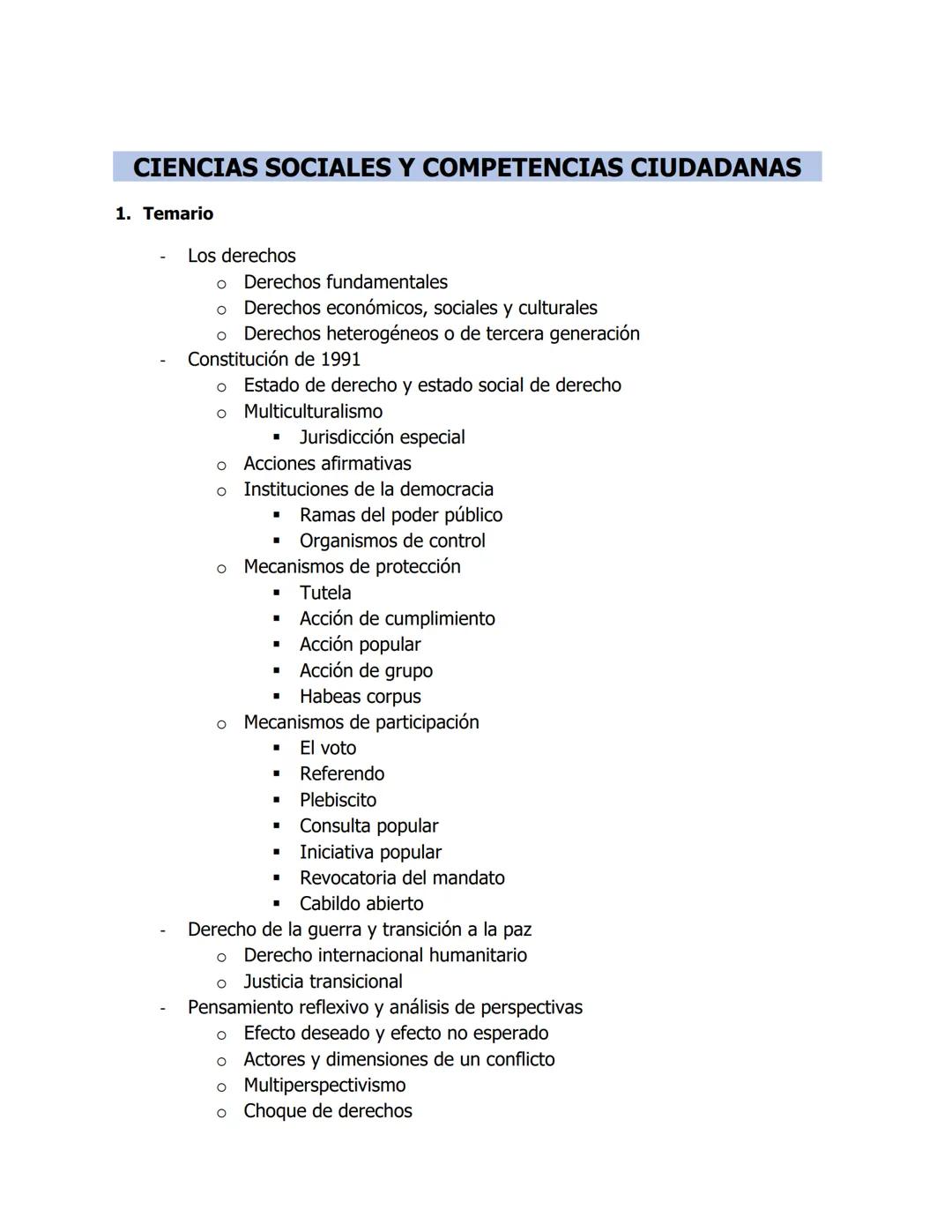 TEMARIO - CLASES CON JUAN (ICFES)
A continuación, encontrarás un temario para la prueba ICFES Saber 11 realizado por Clases
con Juan. Puedes