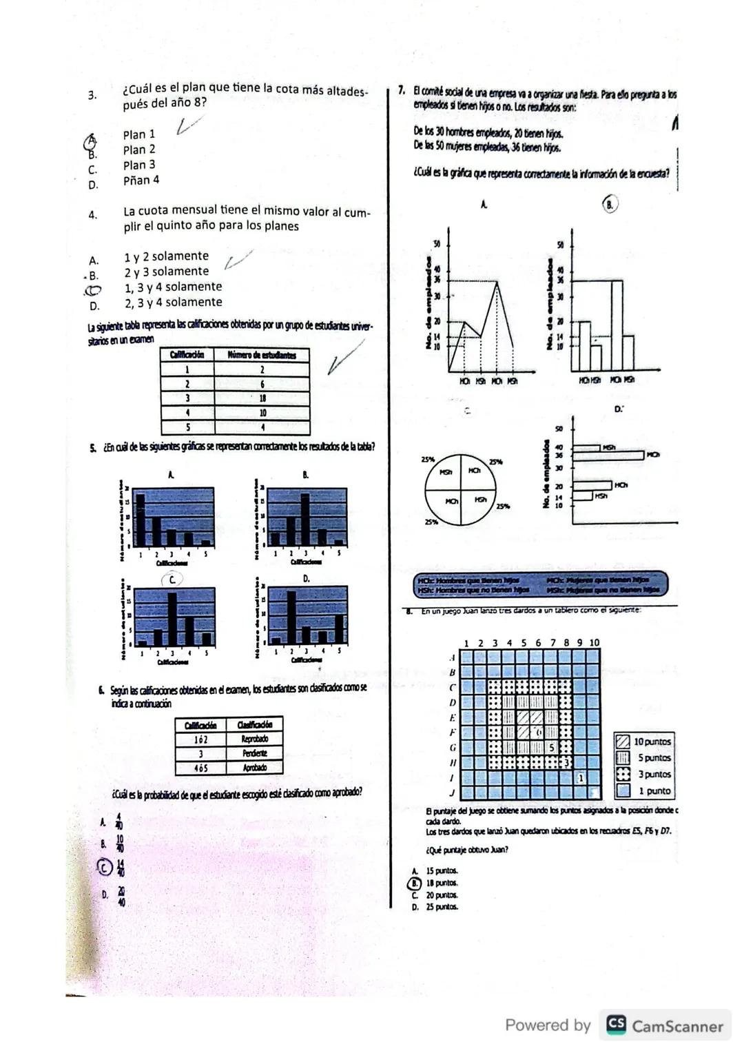 1.
Una caja de cartón para empaque se diseña con todas sus caras rectangulares. La figura muestra el
área superficial de tres de sus caras.
