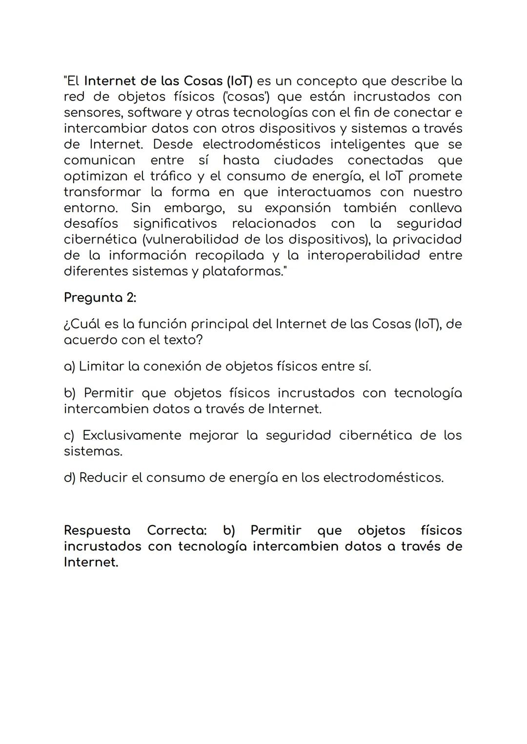 "El Internet de las Cosas (IoT) es un concepto que describe la
red de objetos físicos ('cosas') que están incrustados con
sensores, software