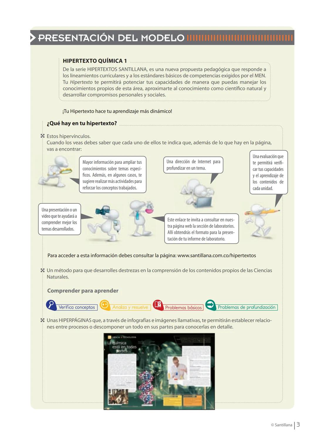 CAMPAÑA
Santillana
VERDE
•
PAPEL ECOLÓGICO
HIPERTEXTO
Santillana
química
César Humberto Mondragón Martínez
Luz Yadira Peña Gómez
Martha Sánc