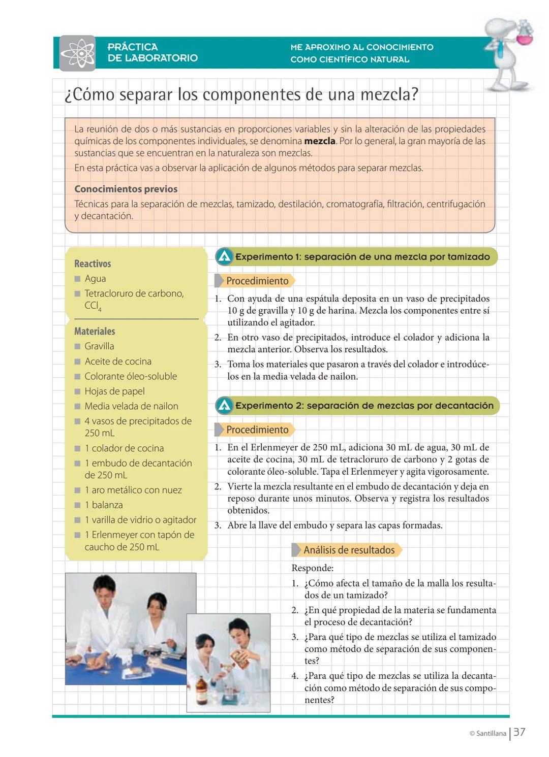 CAMPAÑA
Santillana
VERDE
•
PAPEL ECOLÓGICO
HIPERTEXTO
Santillana
química
César Humberto Mondragón Martínez
Luz Yadira Peña Gómez
Martha Sánc