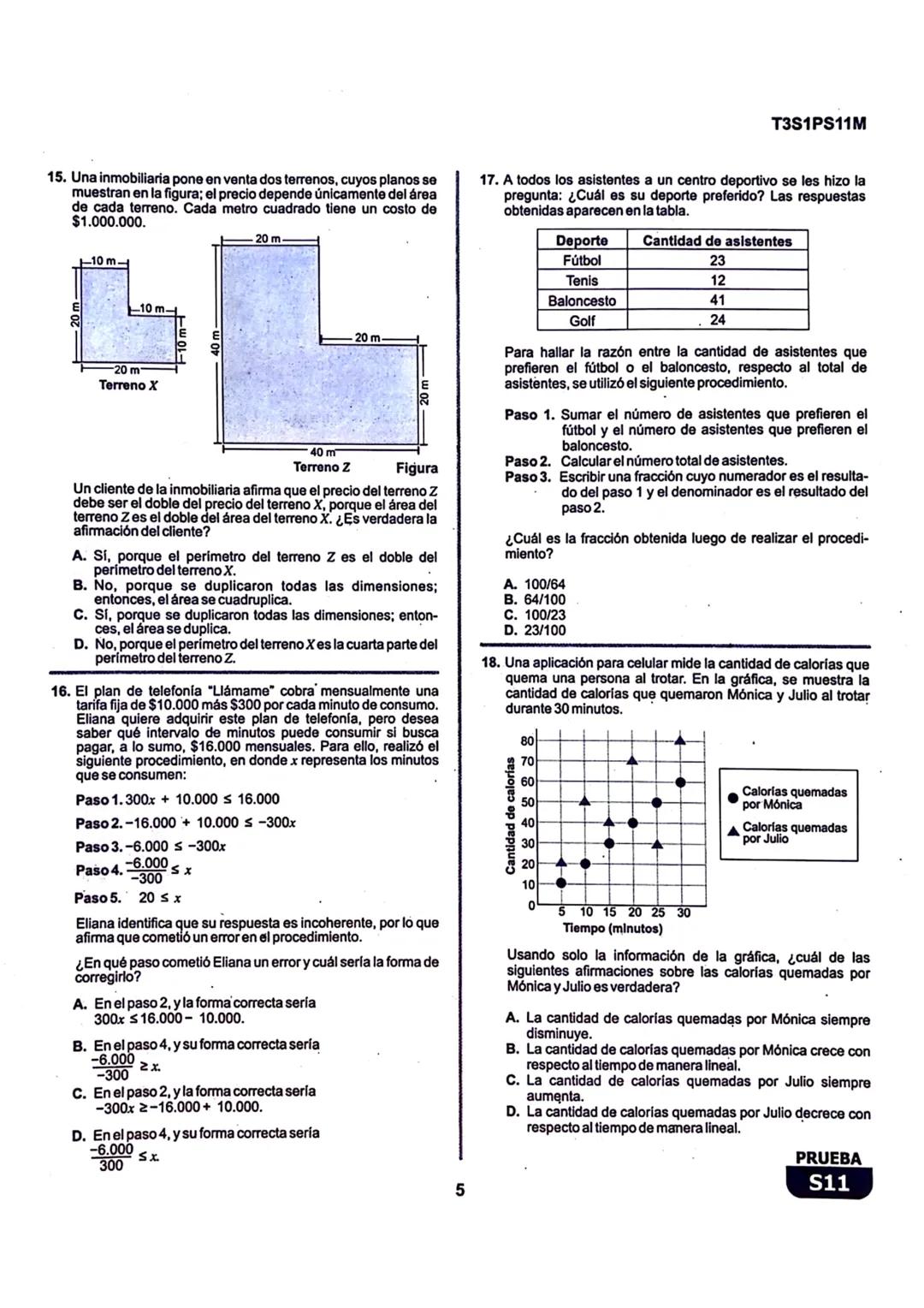 La
Evaluación
S11
Evaluación por Desempeño en Competencias
Primera sesión
En el siguiente cuadro se muestran las pruebas que conforman el ex