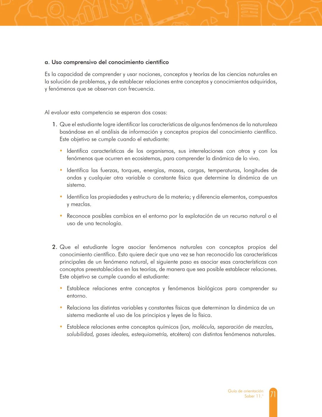 100%
MINEDUCACIÓN
GUÍA DE
ORIENTACIÓN
Saber 11.º
icfes
mejor saber
TODOS POR UN
NUEVO PAÍS
PAZ EQUIDAD EDUCACION
2017-2
5.ª edición Presiden