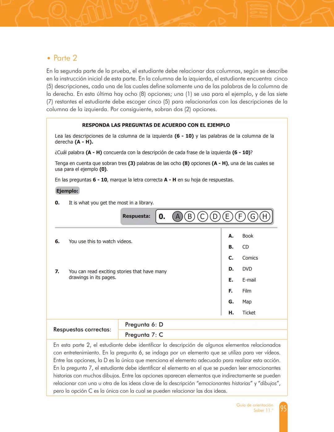 100%
MINEDUCACIÓN
GUÍA DE
ORIENTACIÓN
Saber 11.º
icfes
mejor saber
TODOS POR UN
NUEVO PAÍS
PAZ EQUIDAD EDUCACION
2017-2
5.ª edición Presiden
