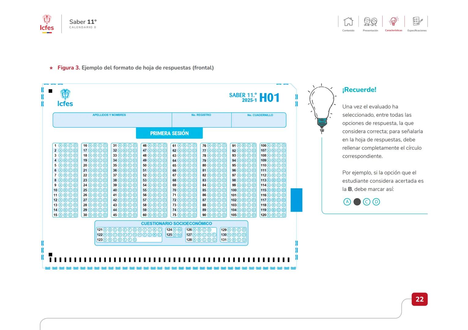 Educación
Guía de orientación
del Examen Saber 11.°
2025-1
Calendario B
CAJA DE
HERRAMIENTAS
SABER 11.º
Icfes Icfes
Saber 11°
CALENDARIO B
G