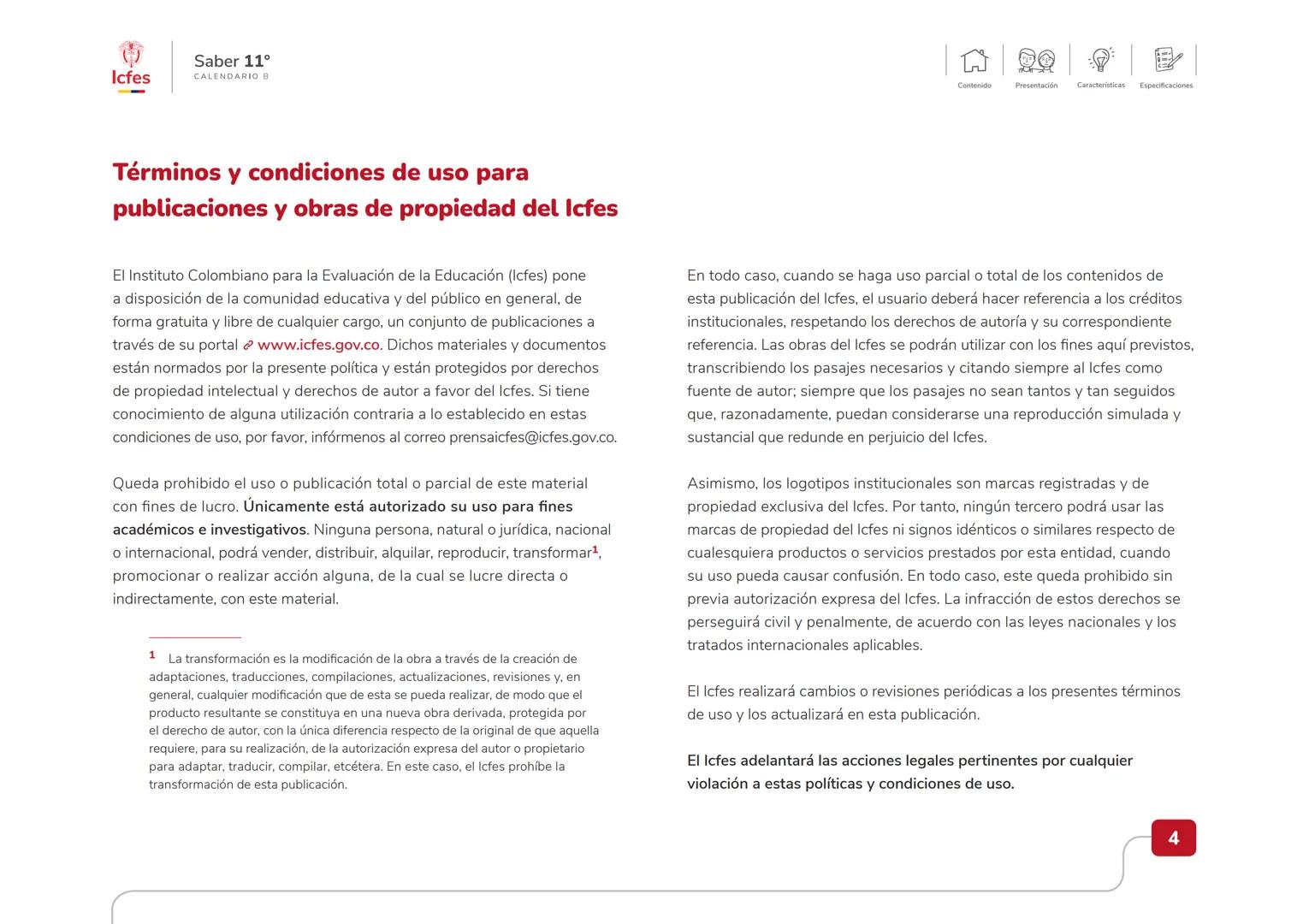 Educación
Guía de orientación
del Examen Saber 11.°
2025-1
Calendario B
CAJA DE
HERRAMIENTAS
SABER 11.º
Icfes Icfes
Saber 11°
CALENDARIO B
G