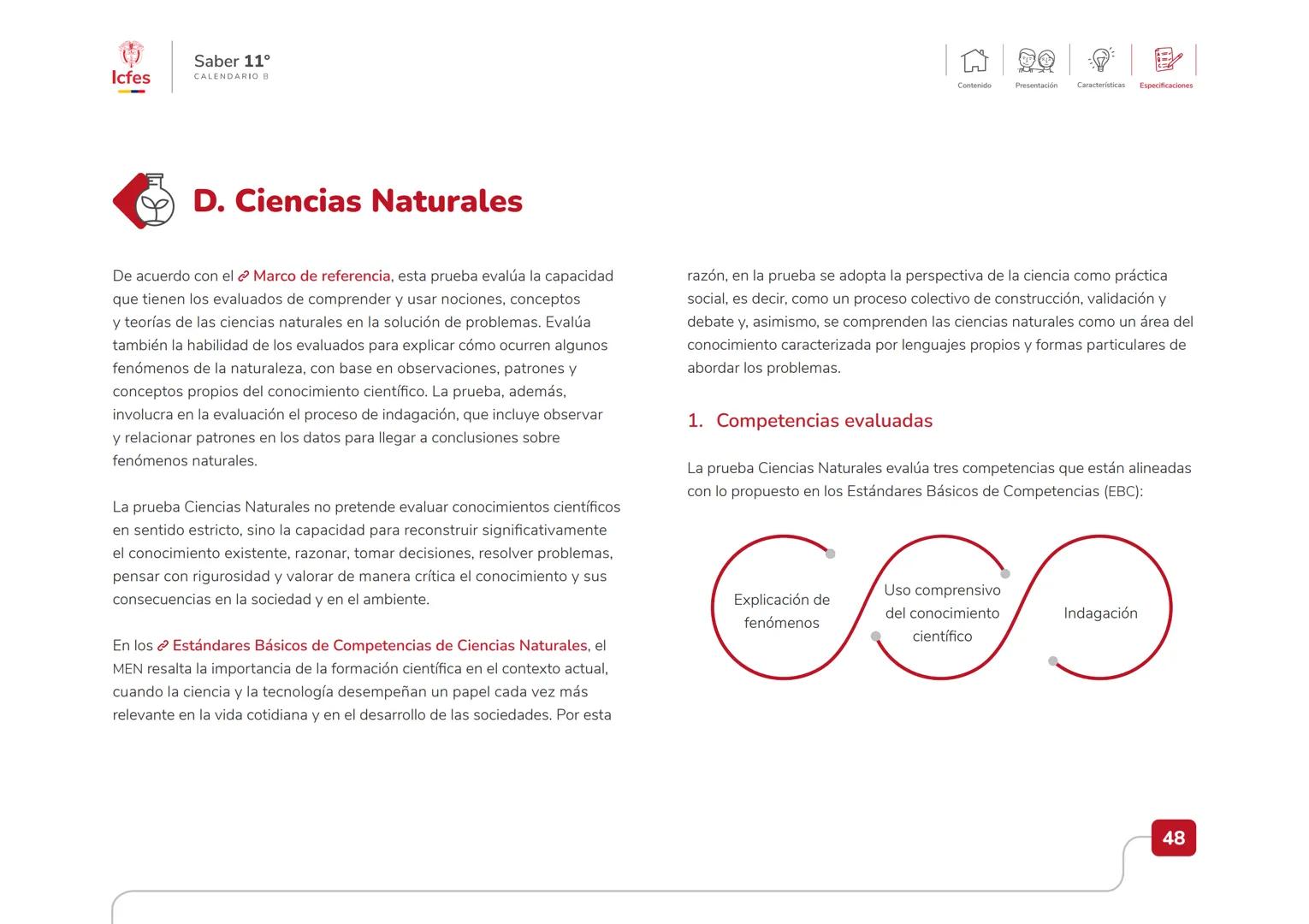 Educación
Guía de orientación
del Examen Saber 11.°
2025-1
Calendario B
CAJA DE
HERRAMIENTAS
SABER 11.º
Icfes Icfes
Saber 11°
CALENDARIO B
G