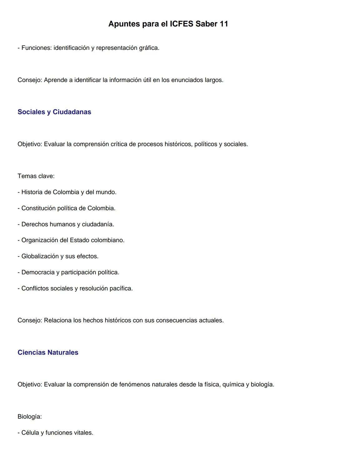 Lectura Crítica
Apuntes para el ICFES Saber 11
Objetivo: Evaluar la capacidad de comprender, interpretar y analizar diferentes tipos de text