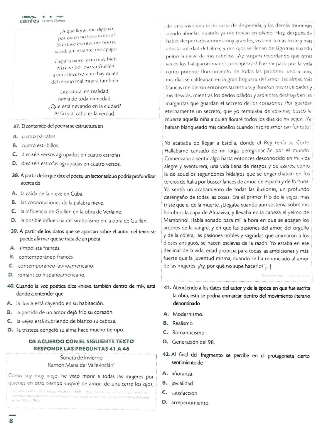 MATEMÁTICAS
1. Un profesor presenta a sus estudiantes los siguientes números
reales y les solicita escoger los que pertenezcan al conjunto d