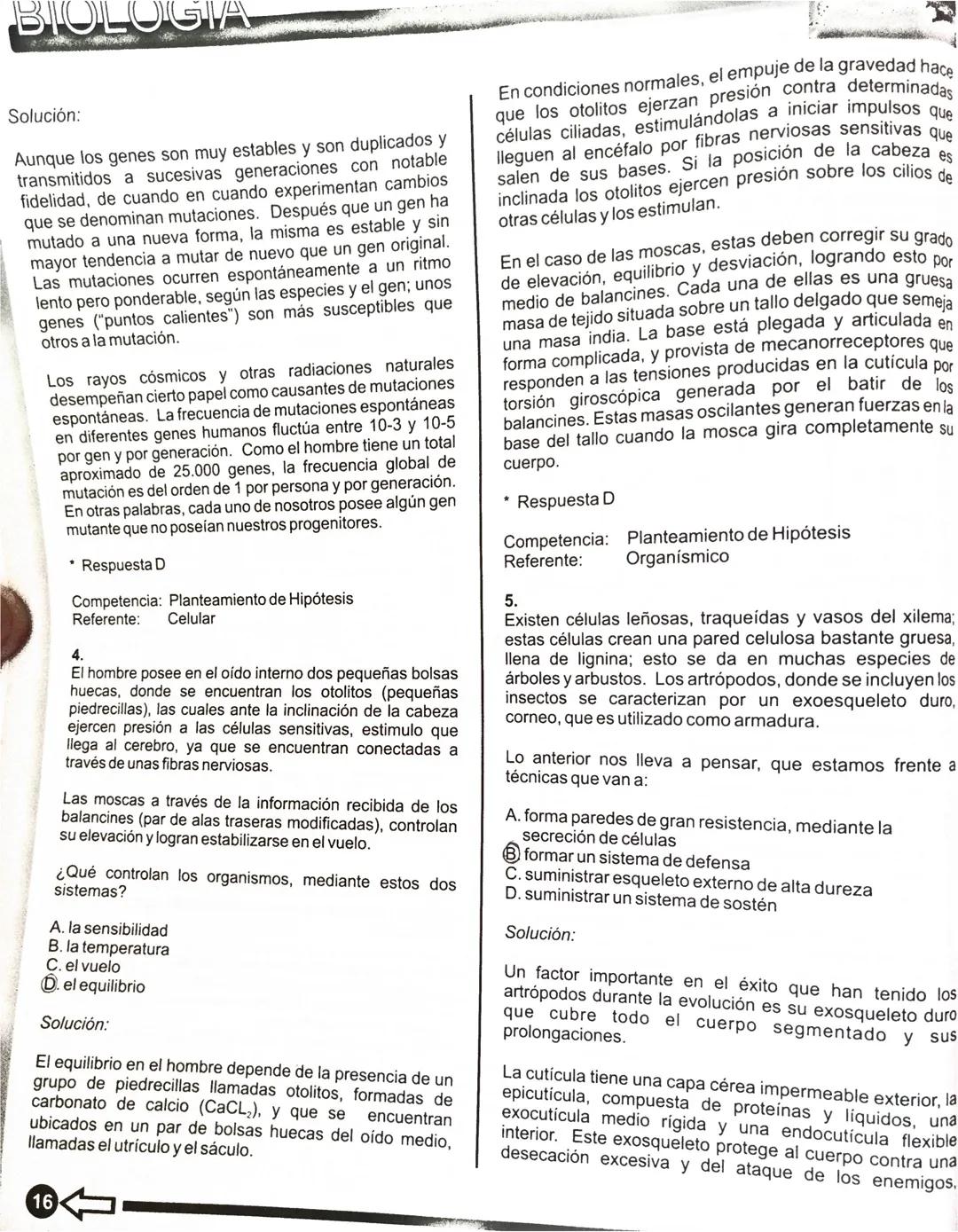 BIOLOGÍA
Las competencias en Ciencias Naturales son indispensables en la formación integral de un
estudiante que egresa de la educación med