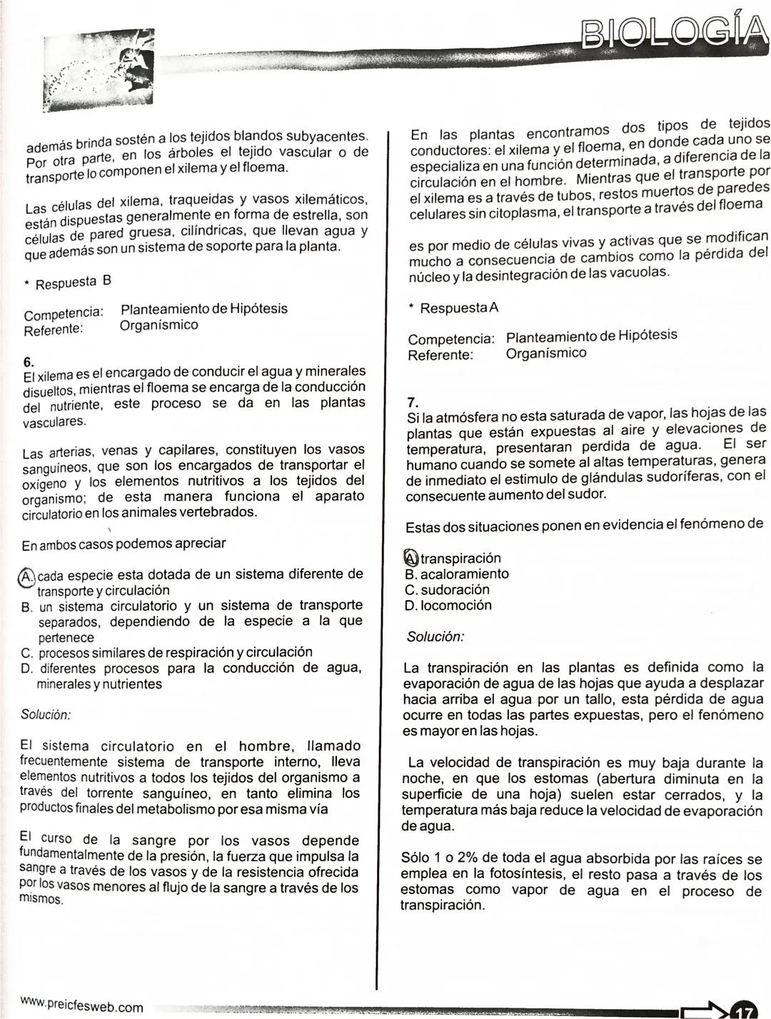 BIOLOGÍA
Las competencias en Ciencias Naturales son indispensables en la formación integral de un
estudiante que egresa de la educación med
