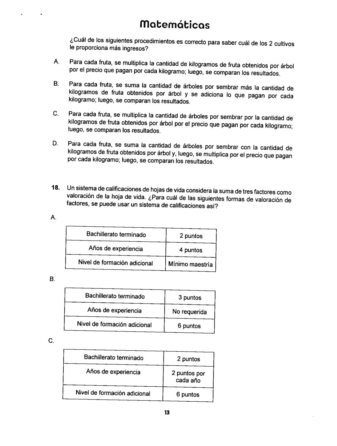 Matemáticas
# PRUEBA SABER
## 11
Matemáticas
1 1.
Matemáticas
Una empresa dedicada a la fabricación y comercialización de calzado necesit