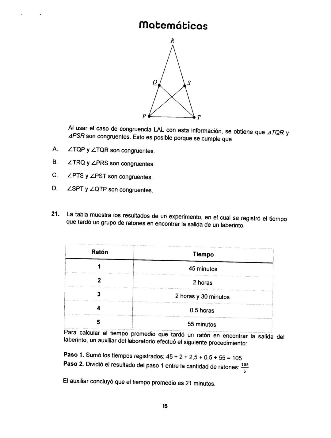 Matemáticas
# PRUEBA SABER
## 11
Matemáticas
1 1.
Matemáticas
Una empresa dedicada a la fabricación y comercialización de calzado necesit