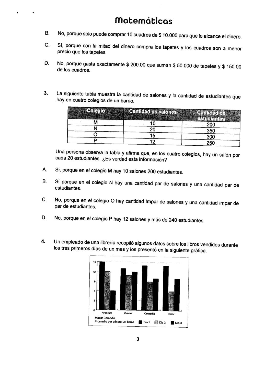 Matemáticas
# PRUEBA SABER
## 11
Matemáticas
1 1.
Matemáticas
Una empresa dedicada a la fabricación y comercialización de calzado necesit