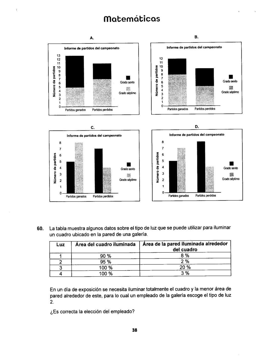 Matemáticas
# PRUEBA SABER
## 11
Matemáticas
1 1.
Matemáticas
Una empresa dedicada a la fabricación y comercialización de calzado necesit