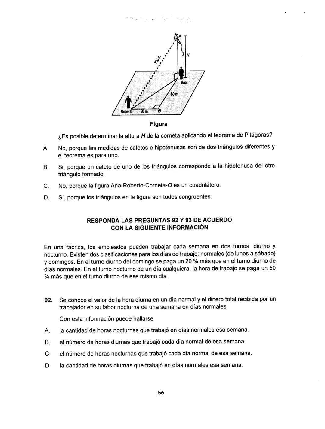 Matemáticas
# PRUEBA SABER
## 11
Matemáticas
1 1.
Matemáticas
Una empresa dedicada a la fabricación y comercialización de calzado necesit