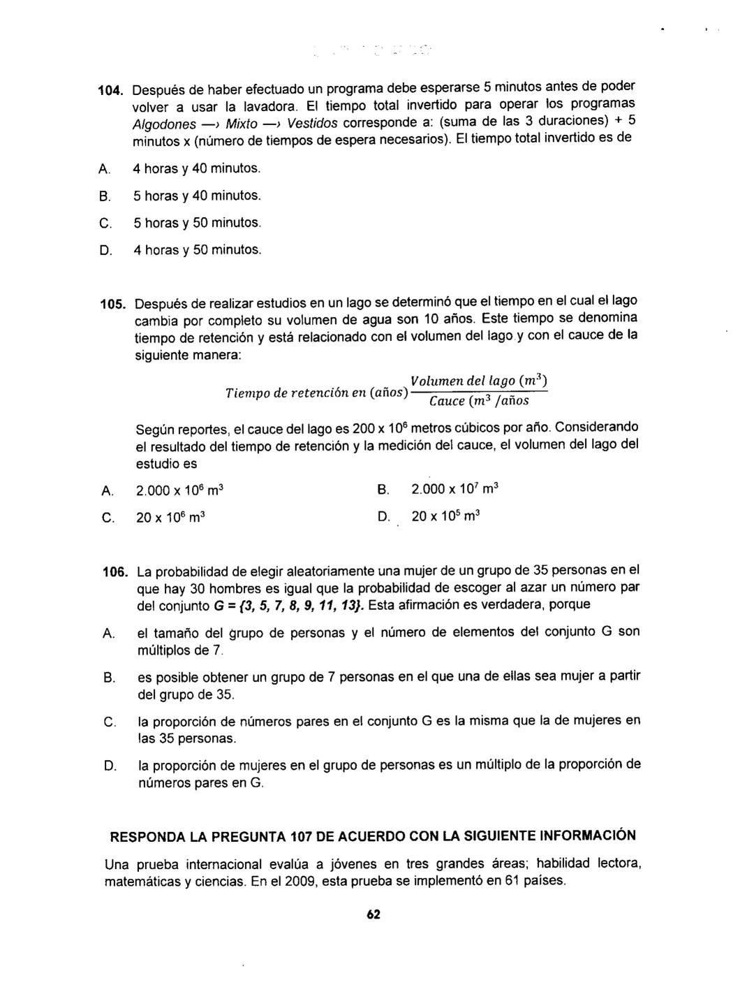 Matemáticas
# PRUEBA SABER
## 11
Matemáticas
1 1.
Matemáticas
Una empresa dedicada a la fabricación y comercialización de calzado necesit