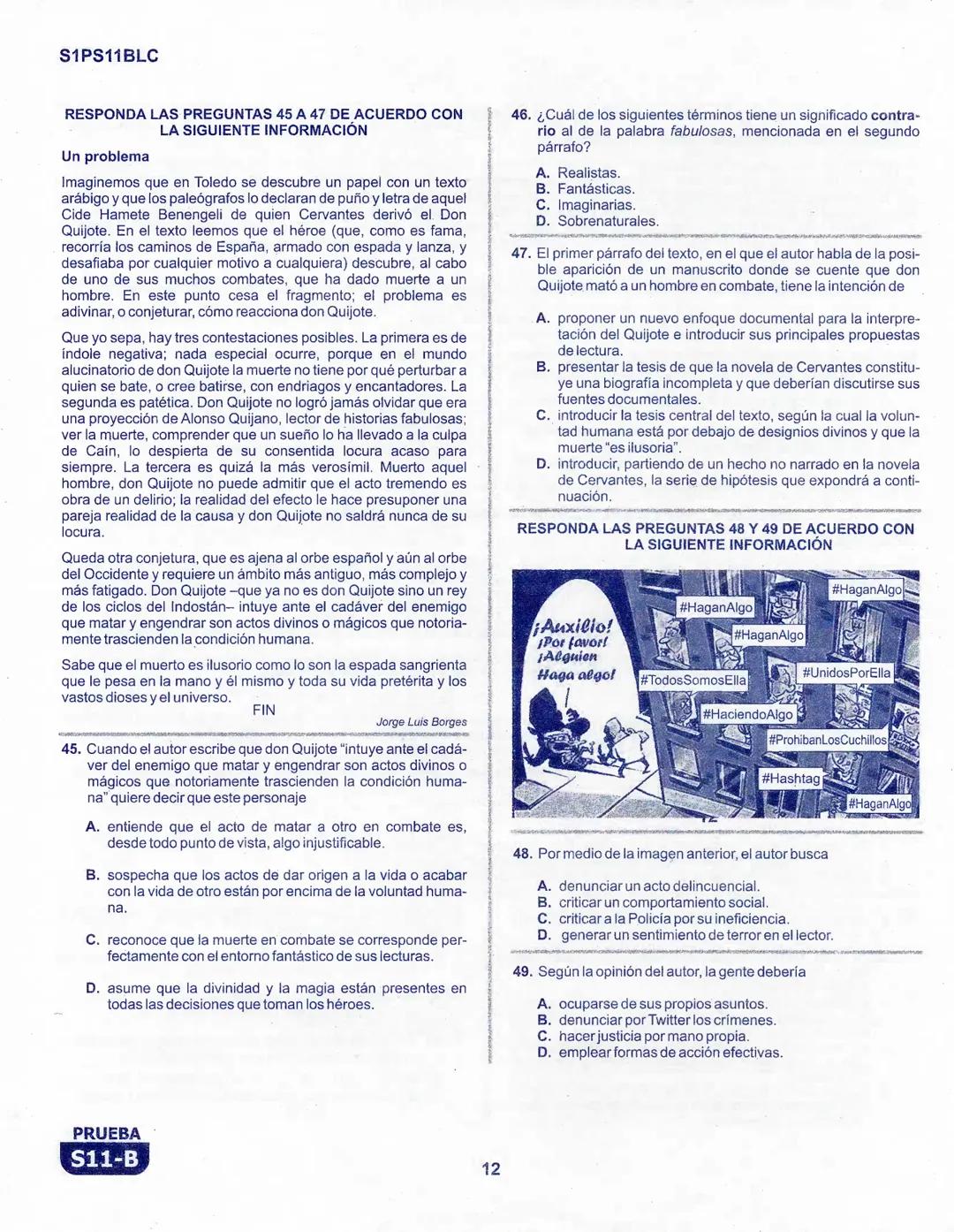 1
La
Evaluación
PRUEBA
S11-B
Evaluación por Desempeño en Competencias
Primera sesión
En el siguiente cuadro se muestran las pruebas que conf