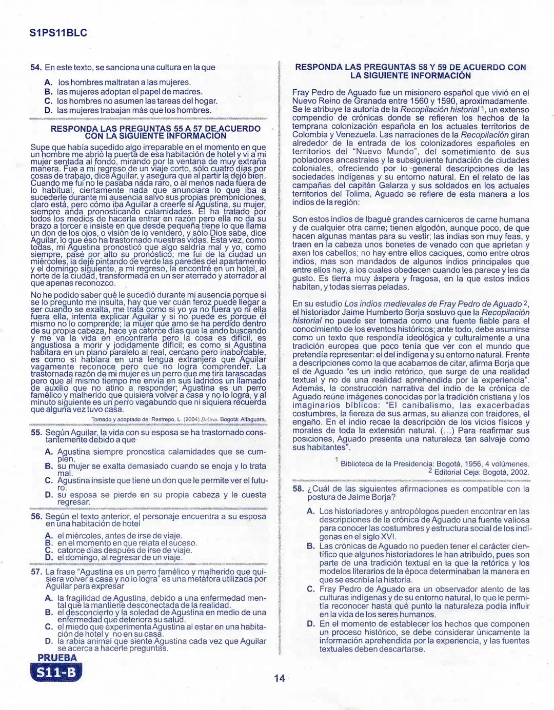 1
La
Evaluación
PRUEBA
S11-B
Evaluación por Desempeño en Competencias
Primera sesión
En el siguiente cuadro se muestran las pruebas que conf