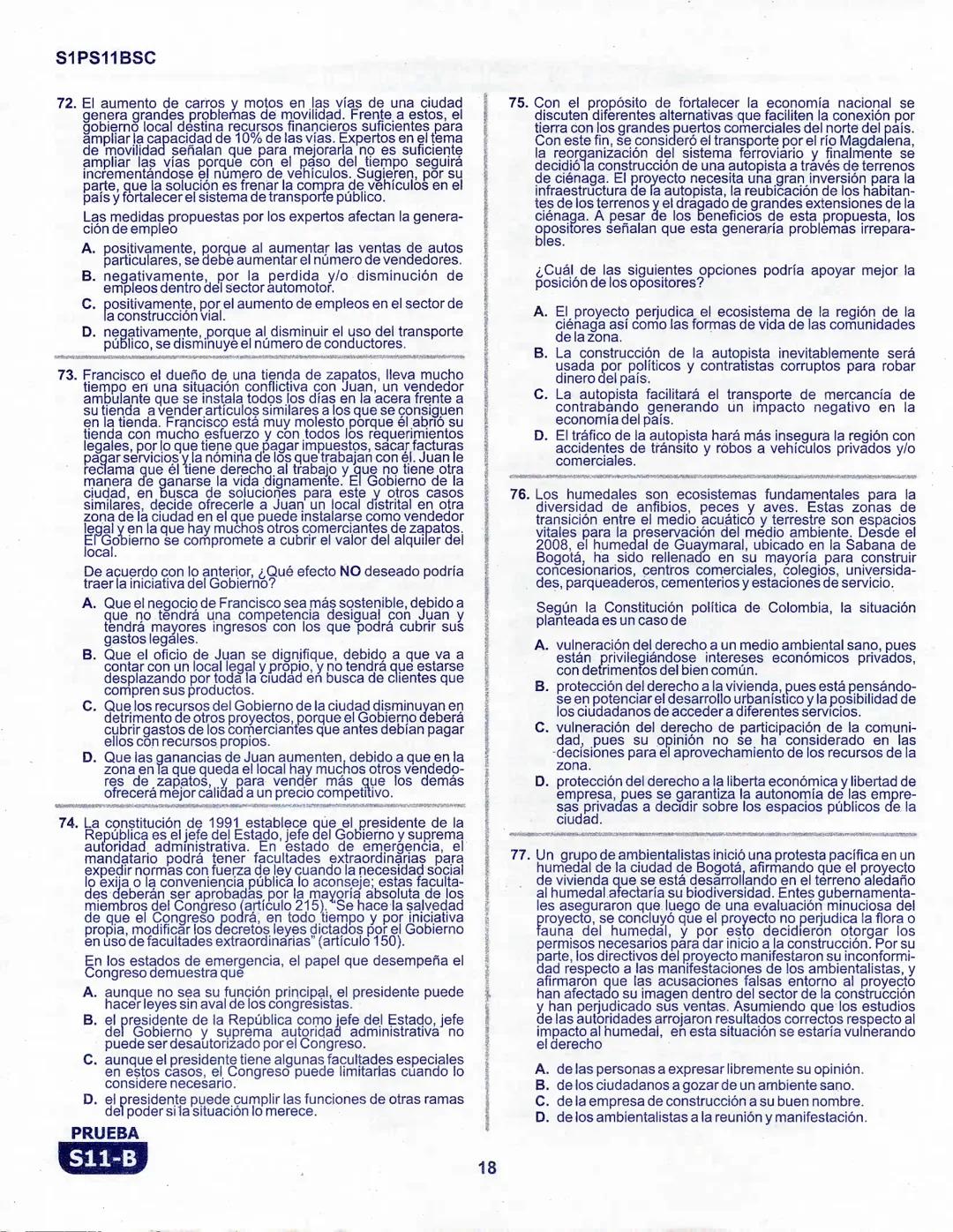 1
La
Evaluación
PRUEBA
S11-B
Evaluación por Desempeño en Competencias
Primera sesión
En el siguiente cuadro se muestran las pruebas que conf