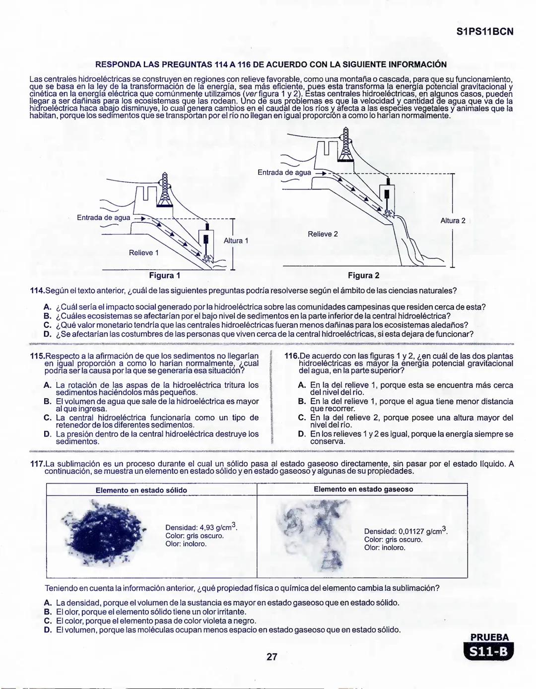 1
La
Evaluación
PRUEBA
S11-B
Evaluación por Desempeño en Competencias
Primera sesión
En el siguiente cuadro se muestran las pruebas que conf