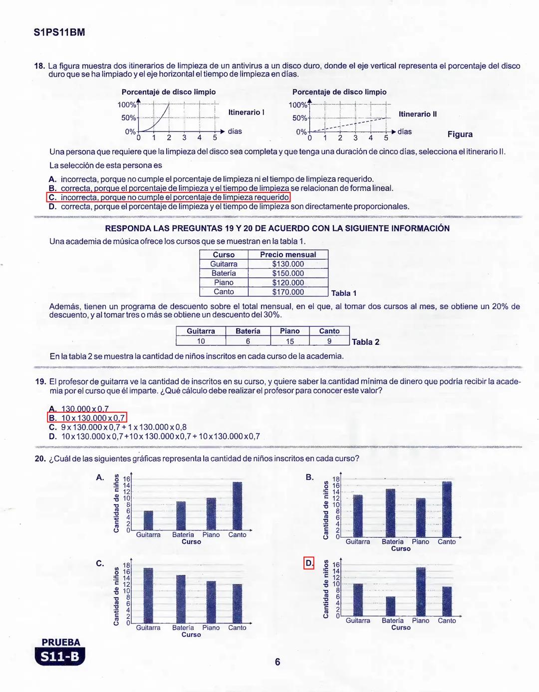 1
La
Evaluación
PRUEBA
S11-B
Evaluación por Desempeño en Competencias
Primera sesión
En el siguiente cuadro se muestran las pruebas que conf