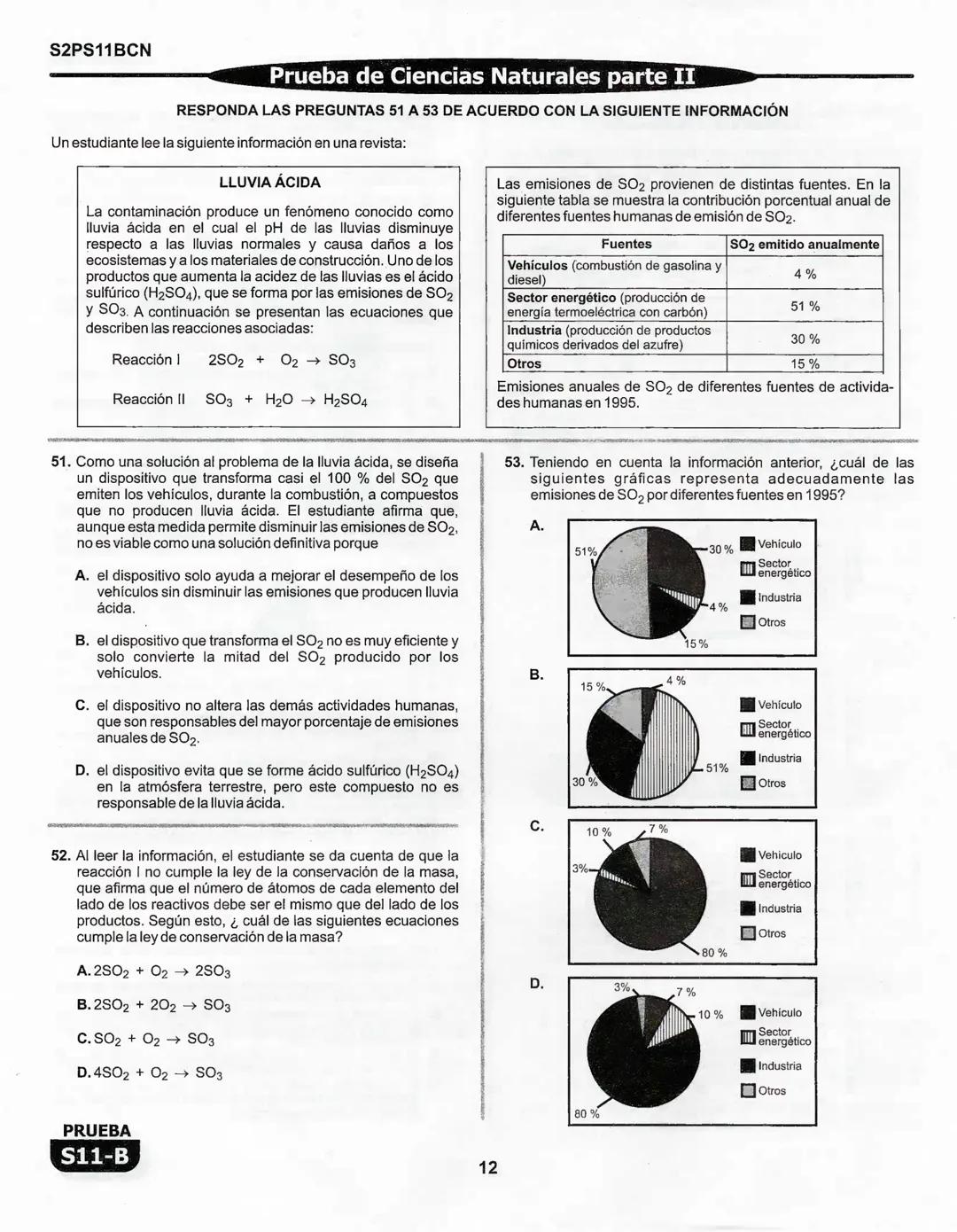 1
La
Evaluación
PRUEBA
S11-B
Evaluación por Desempeño en Competencias
Segunda sesión
En el siguiente cuadro se muestran las pruebas que conf