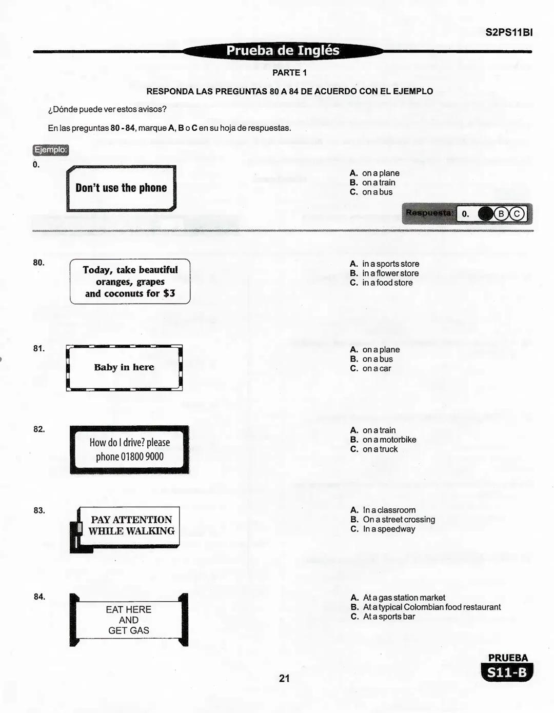 1
La
Evaluación
PRUEBA
S11-B
Evaluación por Desempeño en Competencias
Segunda sesión
En el siguiente cuadro se muestran las pruebas que conf
