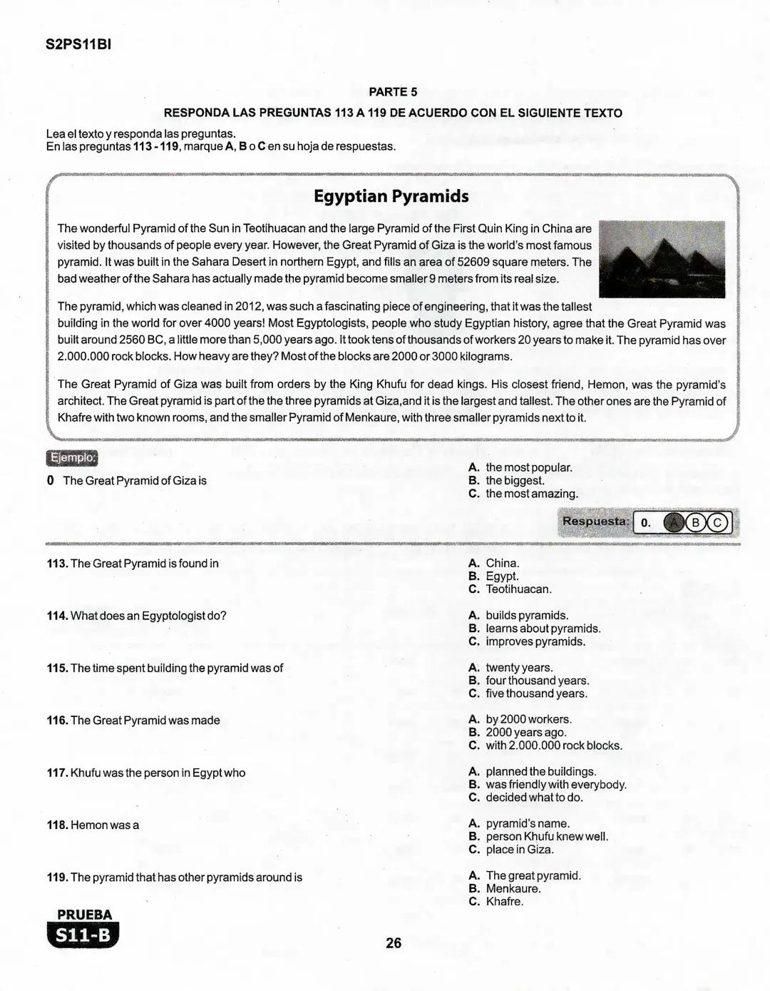 1
La
Evaluación
PRUEBA
S11-B
Evaluación por Desempeño en Competencias
Segunda sesión
En el siguiente cuadro se muestran las pruebas que conf