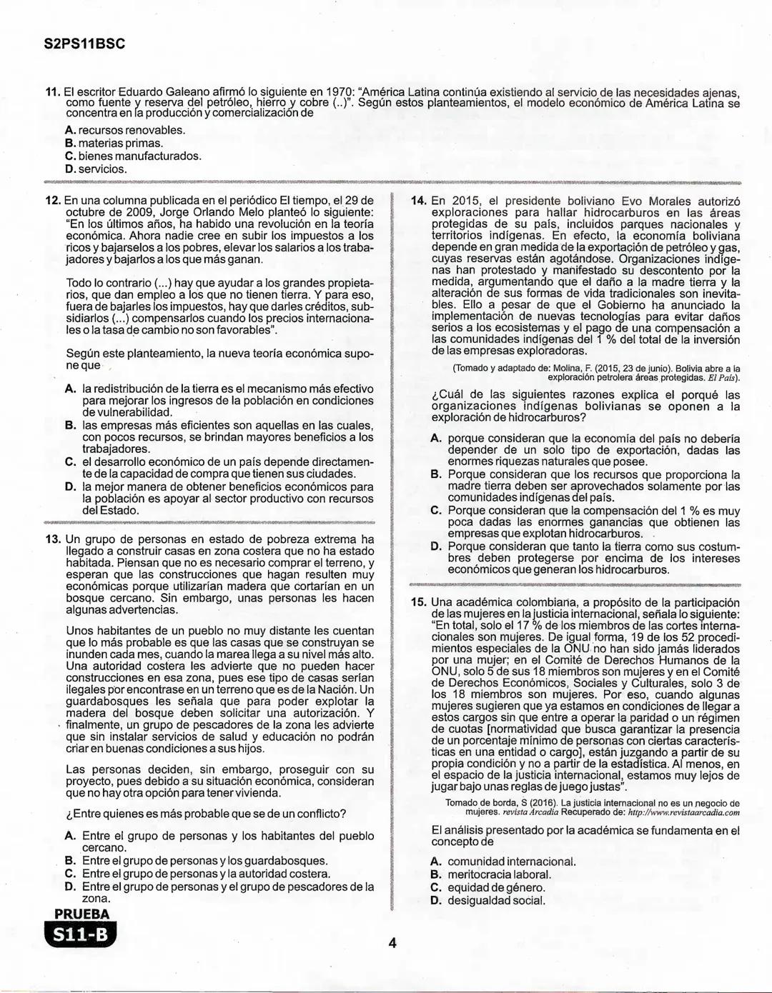 1
La
Evaluación
PRUEBA
S11-B
Evaluación por Desempeño en Competencias
Segunda sesión
En el siguiente cuadro se muestran las pruebas que conf