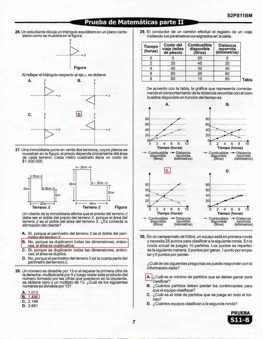 1
La
Evaluación
PRUEBA
S11-B
Evaluación por Desempeño en Competencias
Segunda sesión
En el siguiente cuadro se muestran las pruebas que conf