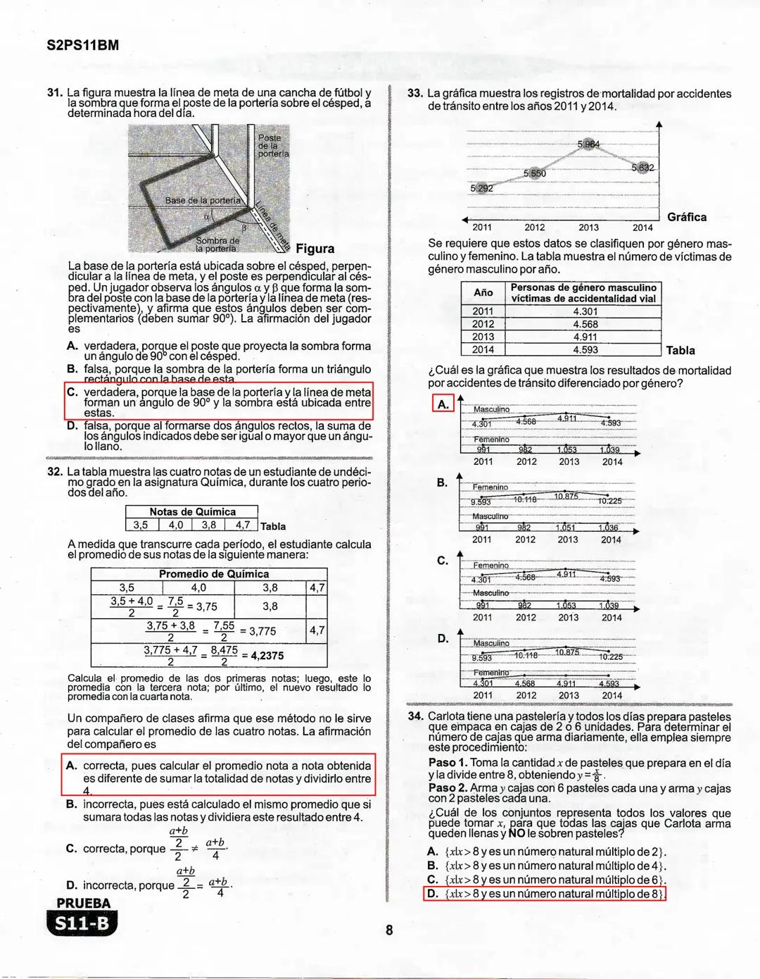 1
La
Evaluación
PRUEBA
S11-B
Evaluación por Desempeño en Competencias
Segunda sesión
En el siguiente cuadro se muestran las pruebas que conf
