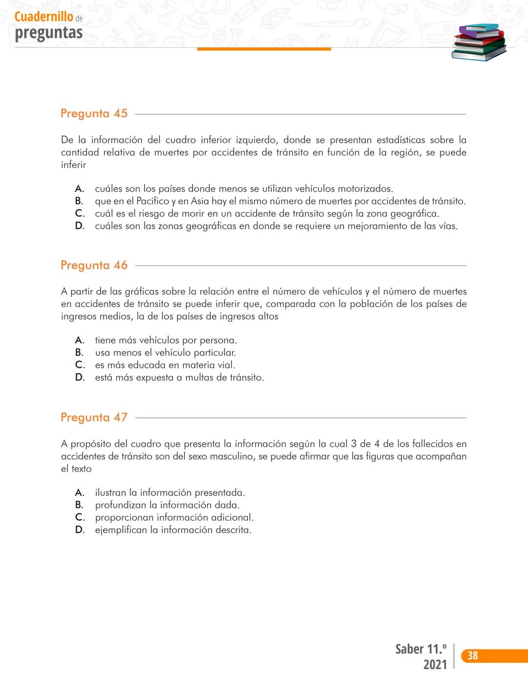 La educación
es de todos
Mineducación
Prueba
Lectura Crítica
Cuadernillo de preguntas
Saber 11.°
Pruebas
SABER
11° icfes
icfes
mejor saber P