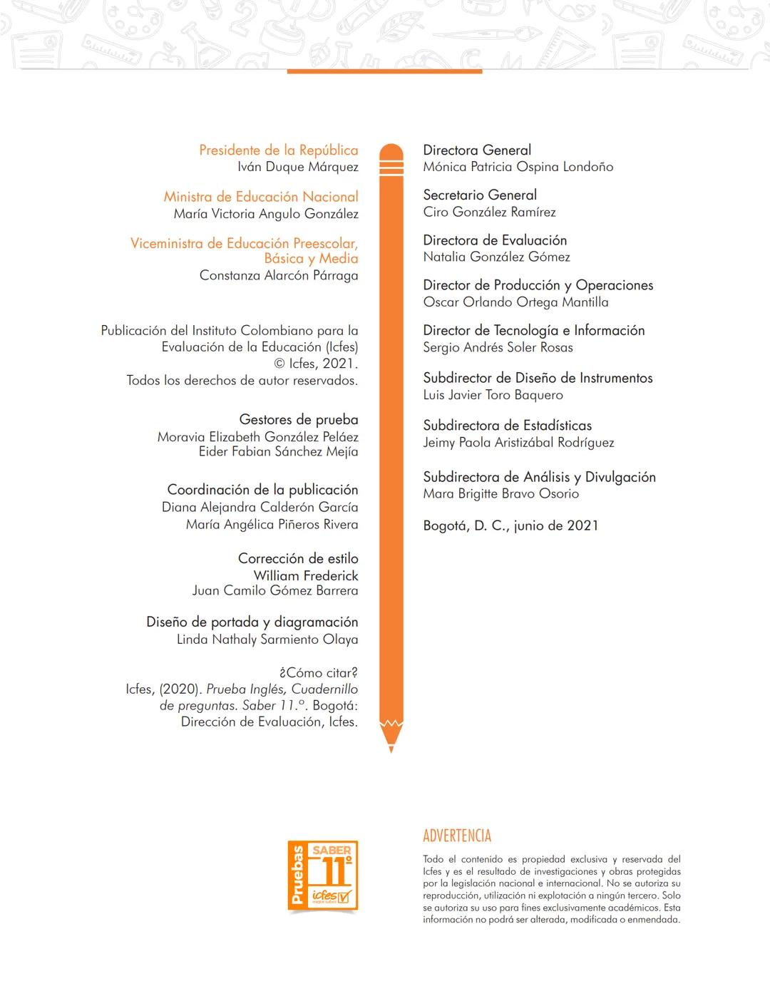 La educación
es de todos
Mineducación
English
Prueba Inglés
Cuadernillo de preguntas
Saber 11.°
Pruebas
SABER
11° icfes
icfes
mejor