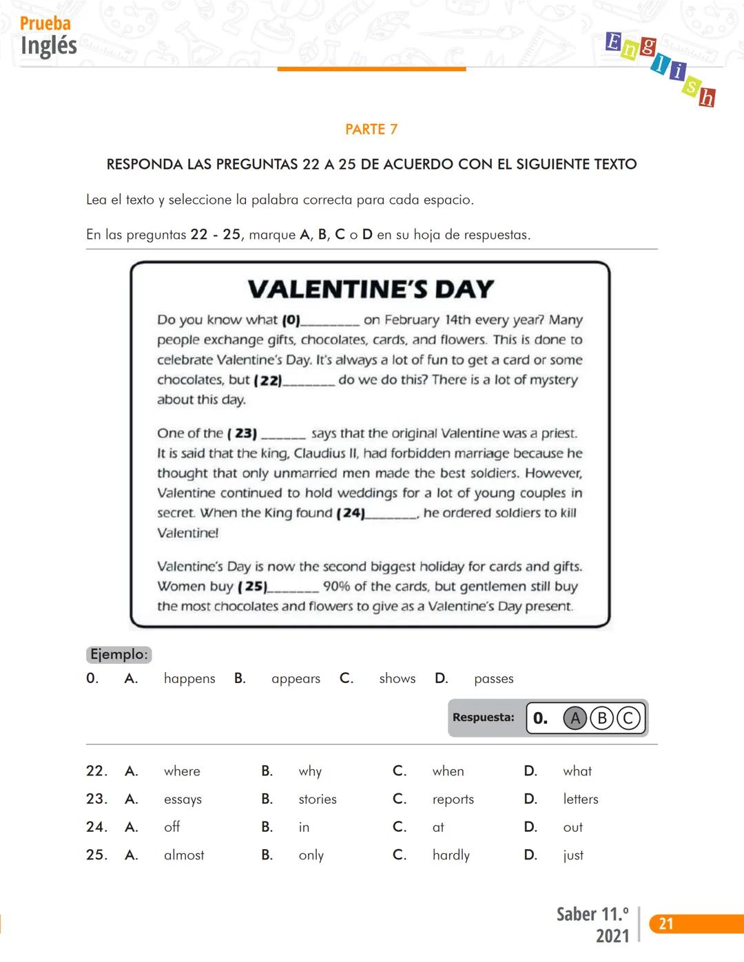 La educación
es de todos
Mineducación
English
Prueba Inglés
Cuadernillo de preguntas
Saber 11.°
Pruebas
SABER
11° icfes
icfes
mejor