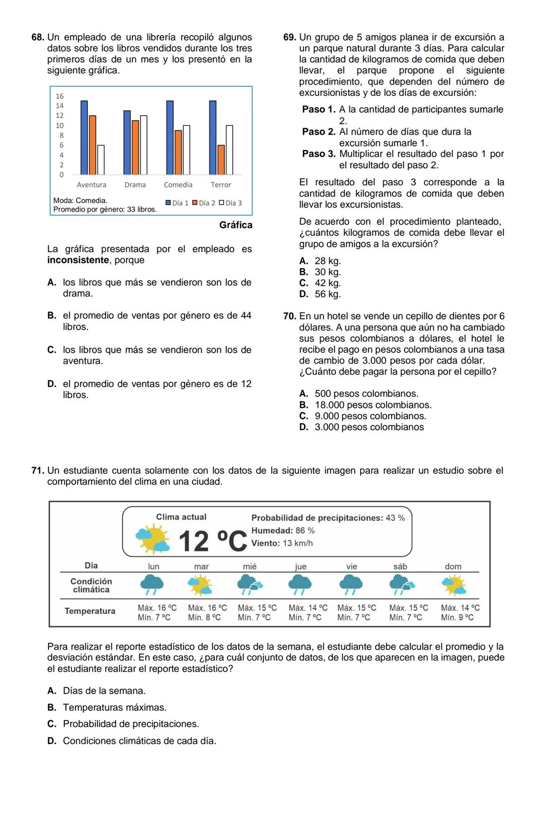MATEMÁTICAS 2022-2
1. En la clase de Observación Astronómica, Lucía debe configurar el ángulo de inclinación del telescopio a
30°, como se m