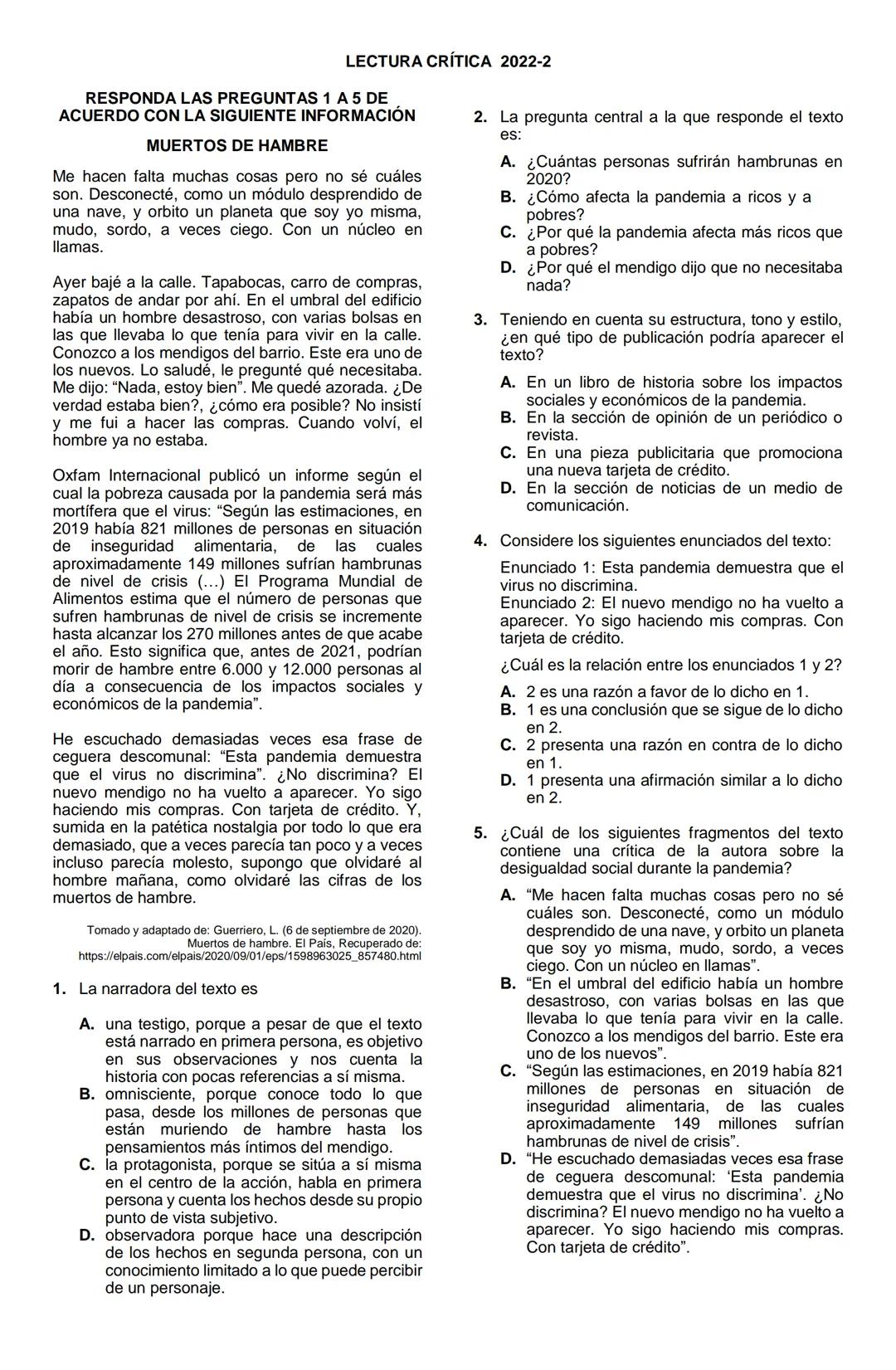 MATEMÁTICAS 2022-2
1. En la clase de Observación Astronómica, Lucía debe configurar el ángulo de inclinación del telescopio a
30°, como se m