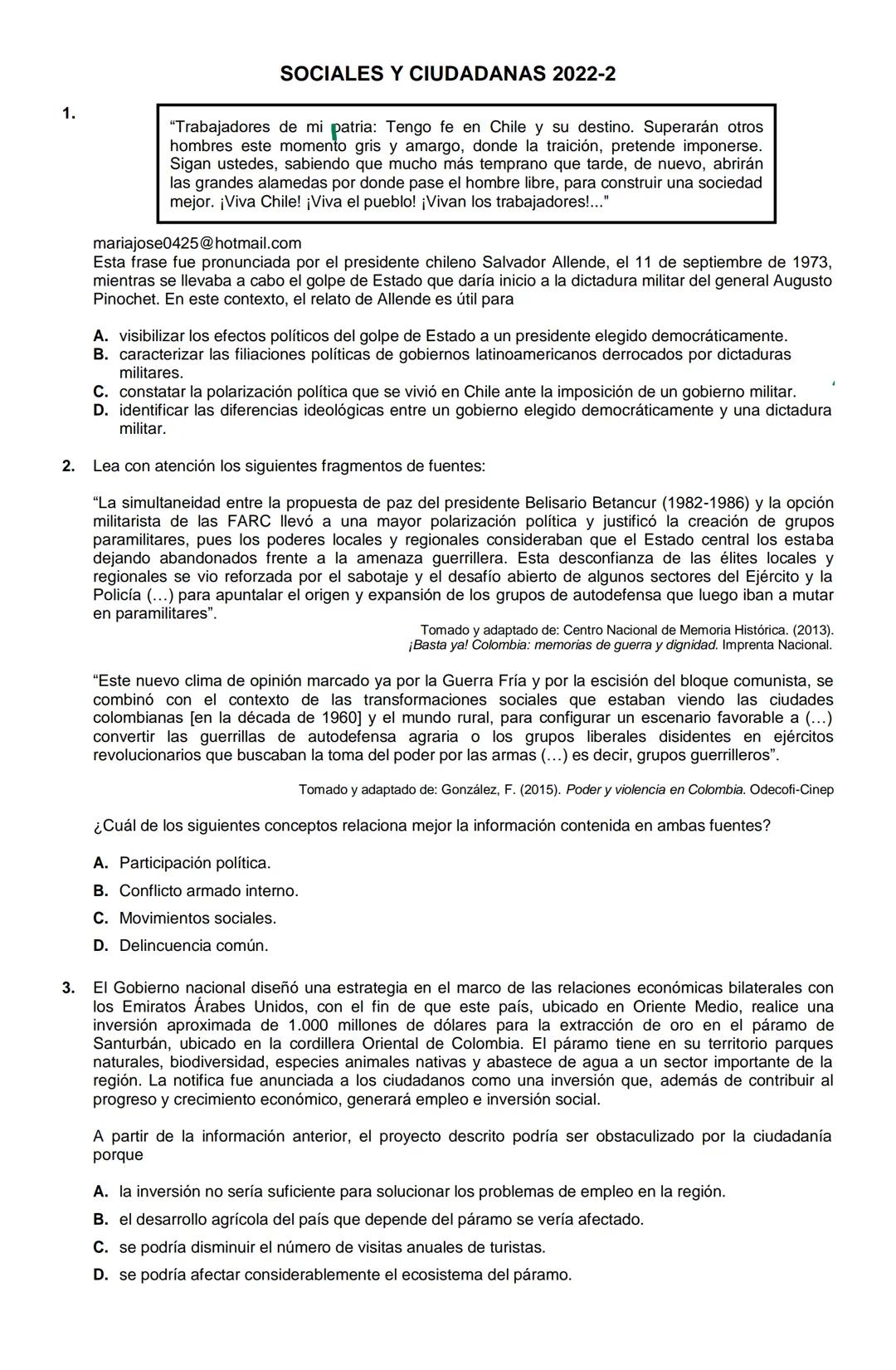 MATEMÁTICAS 2022-2
1. En la clase de Observación Astronómica, Lucía debe configurar el ángulo de inclinación del telescopio a
30°, como se m