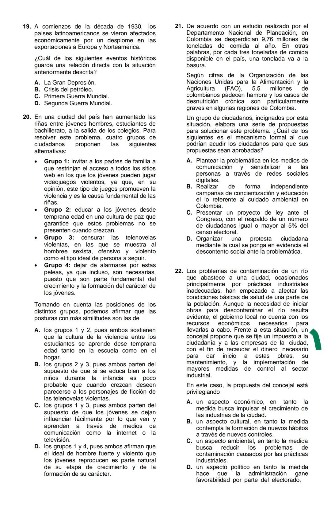 MATEMÁTICAS 2022-2
1. En la clase de Observación Astronómica, Lucía debe configurar el ángulo de inclinación del telescopio a
30°, como se m
