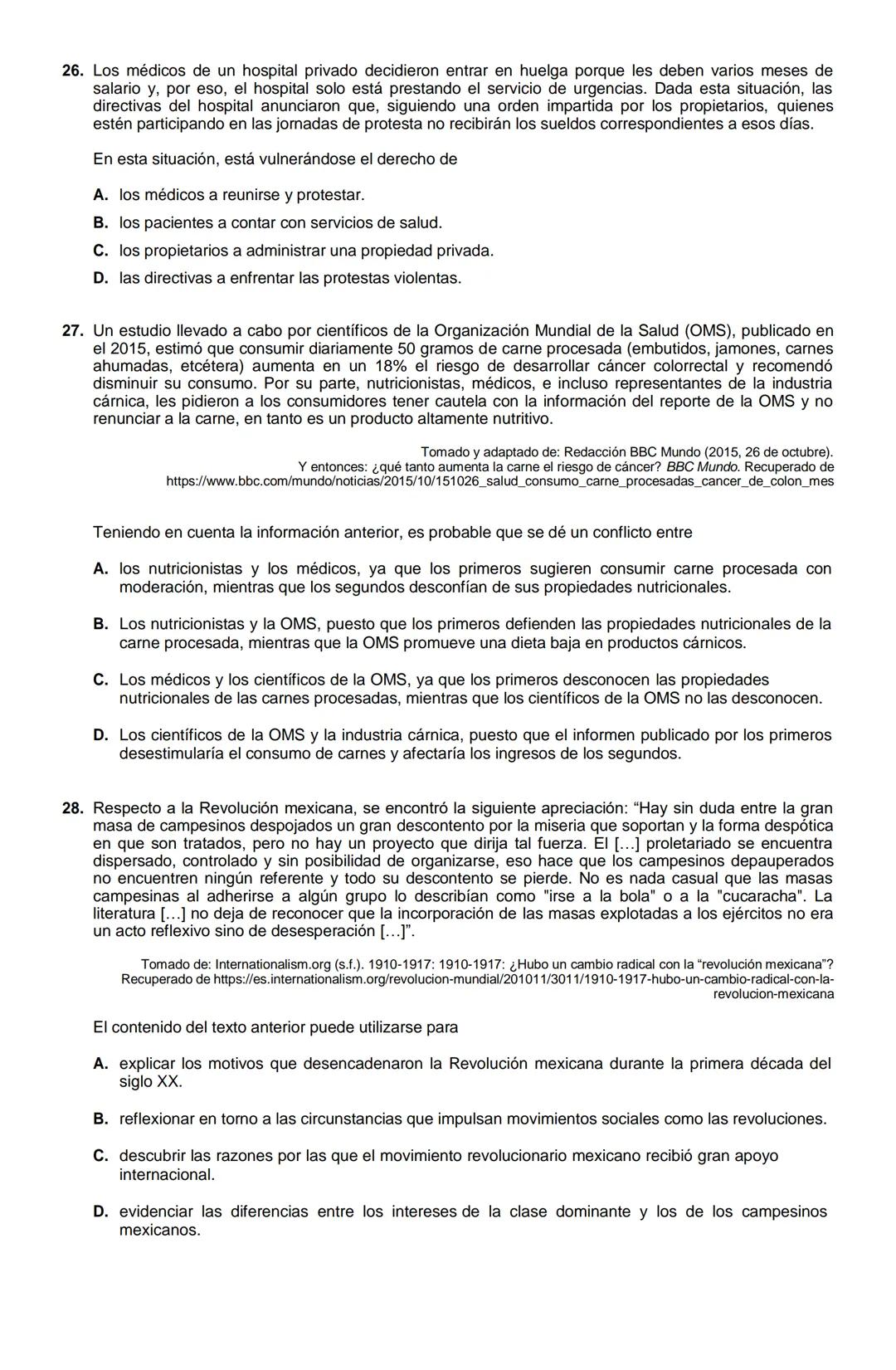 MATEMÁTICAS 2022-2
1. En la clase de Observación Astronómica, Lucía debe configurar el ángulo de inclinación del telescopio a
30°, como se m
