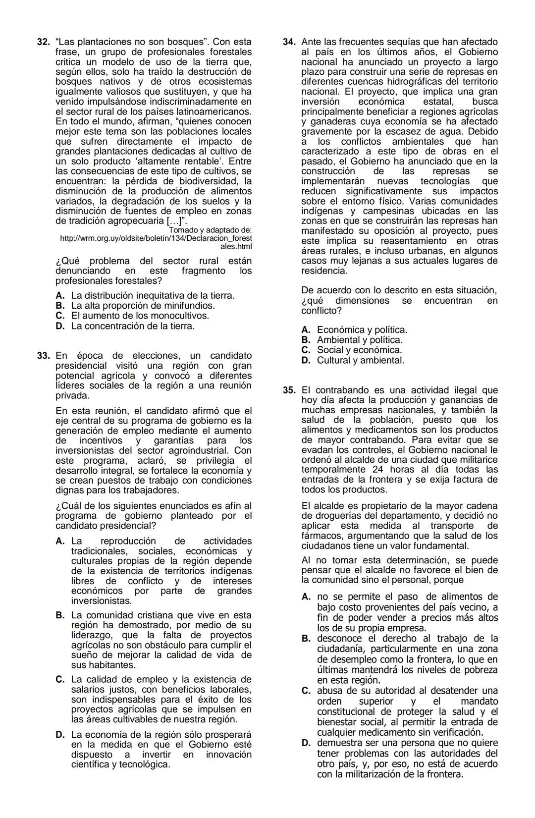 MATEMÁTICAS 2022-2
1. En la clase de Observación Astronómica, Lucía debe configurar el ángulo de inclinación del telescopio a
30°, como se m