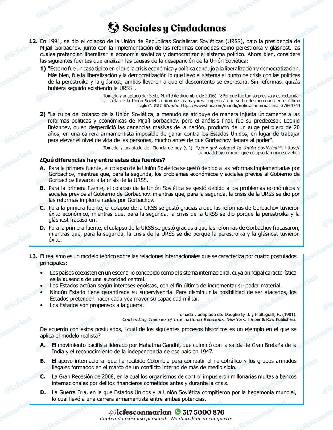 # Matemáticas
1. El Departamento Administrativo Nacional de Estadística (DANE) realiza cada año mediciones de la pobreza en Colombia para d