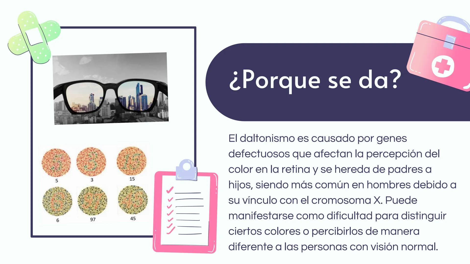 # EI
# DALTONISMO ¿Que es?
El daltonismo es una condición en la
cual una persona tiene dificultad para
percibir ciertos colores. Por lo gen