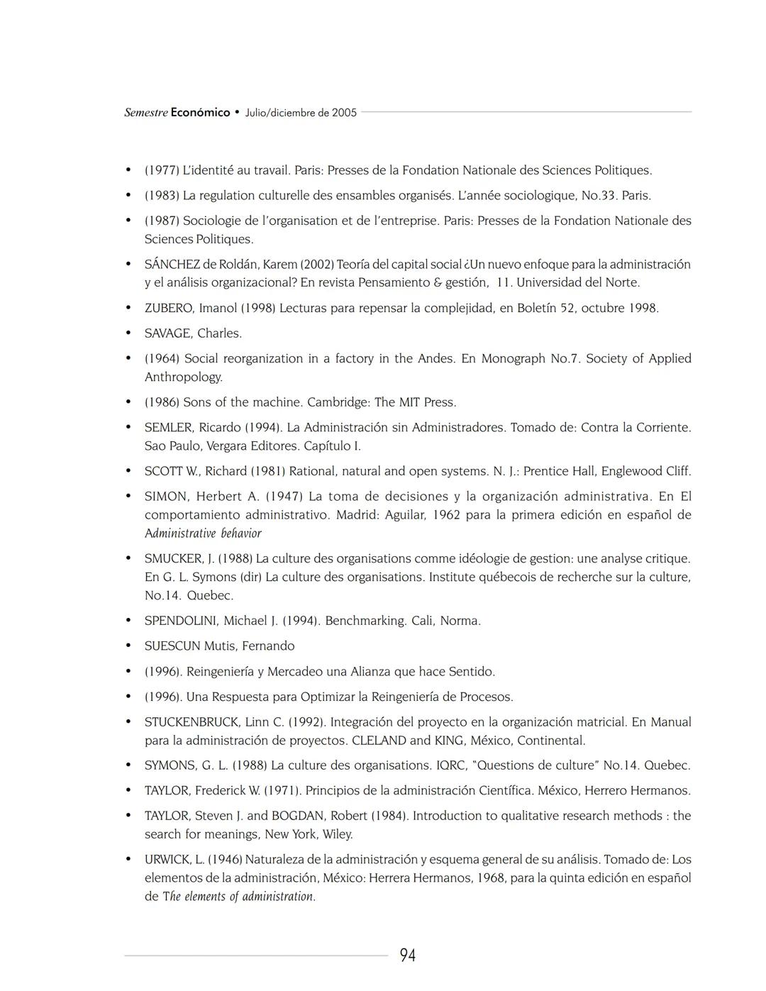 --- OCR Start ---
Semestre
Semestre Económico
ISSN: 0120-6346
Económico
semestreeconomico@udem.edu.co
Universidad de Medellín
Colombia
Martí