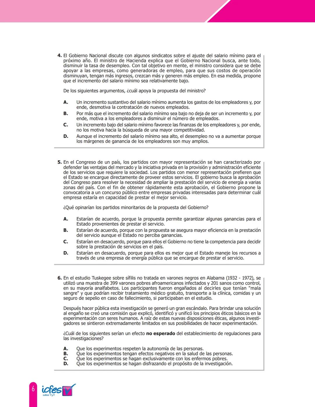 Cuadernillo de preguntas
Saber TyT
Módulo de competencias
ciudadanas
icfes GOBIERNO DE COLOMBIA
mejor saber
icfes
saber TyT Presidente de la