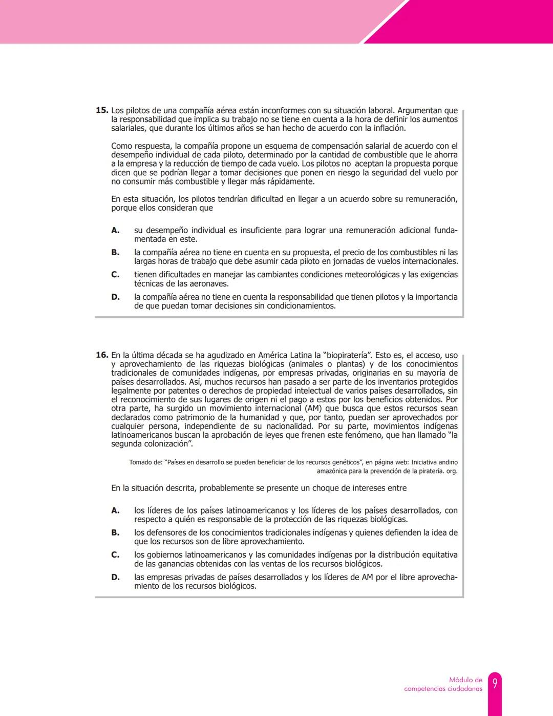 Cuadernillo de preguntas
Saber TyT
Módulo de competencias
ciudadanas
icfes GOBIERNO DE COLOMBIA
mejor saber
icfes
saber TyT Presidente de la