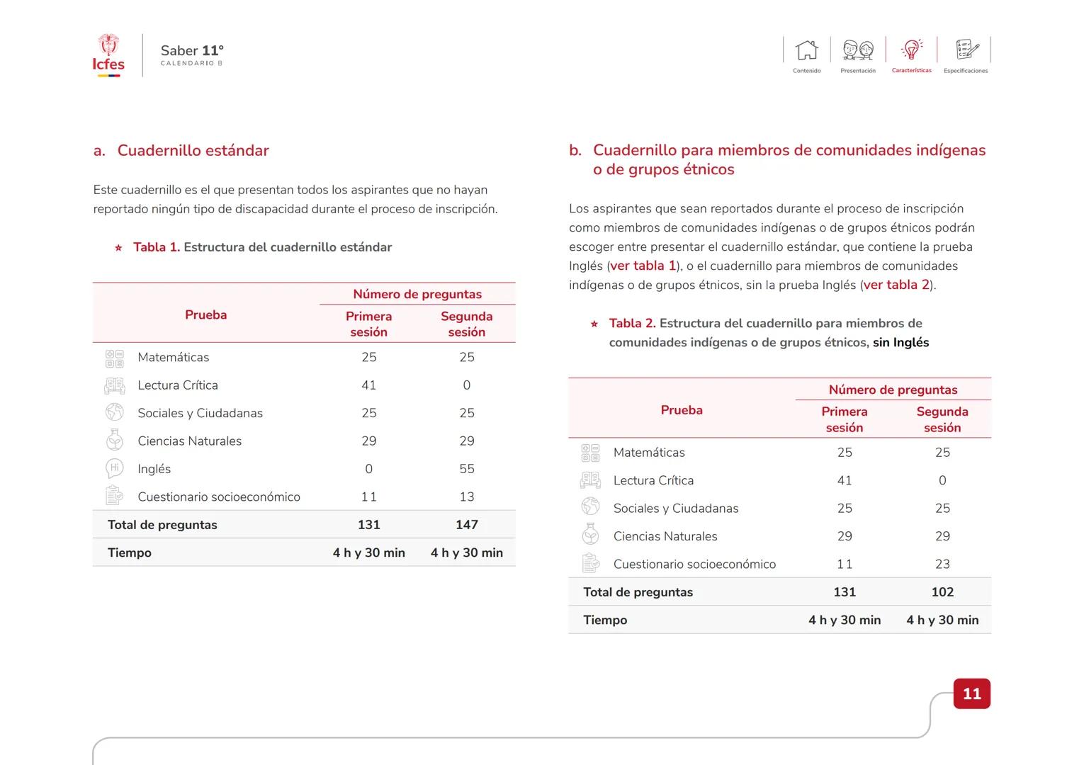 Educación
Guía de orientación
del Examen Saber 11.°
2025-1
Calendario B
CAJA DE
HERRAMIENTAS
SABER 11.º
Icfes Icfes
Saber 11°
CALENDARIO B
G