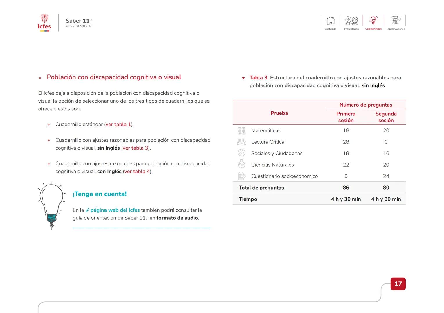 Educación
Guía de orientación
del Examen Saber 11.°
2025-1
Calendario B
CAJA DE
HERRAMIENTAS
SABER 11.º
Icfes Icfes
Saber 11°
CALENDARIO B
G