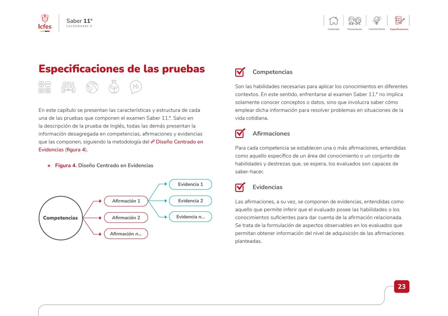 Educación
Guía de orientación
del Examen Saber 11.°
2025-1
Calendario B
CAJA DE
HERRAMIENTAS
SABER 11.º
Icfes Icfes
Saber 11°
CALENDARIO B
G